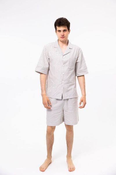 Пижама unisex Lotus Home - City Shorts коричневый L svt-2000022354073 фото