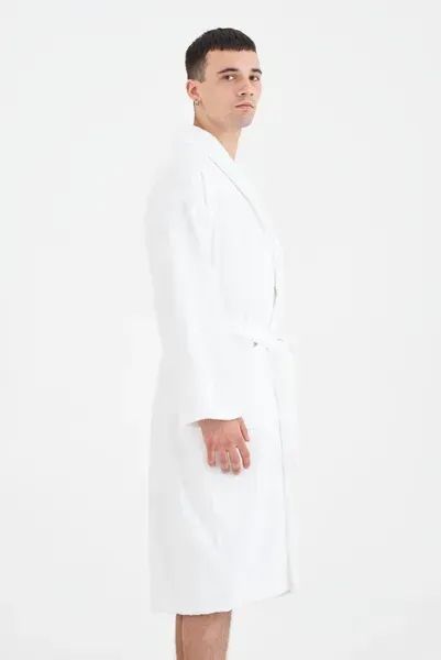 Халат махровый unisex Lotus Home - Basic Line white M svt-2000022189606 фото