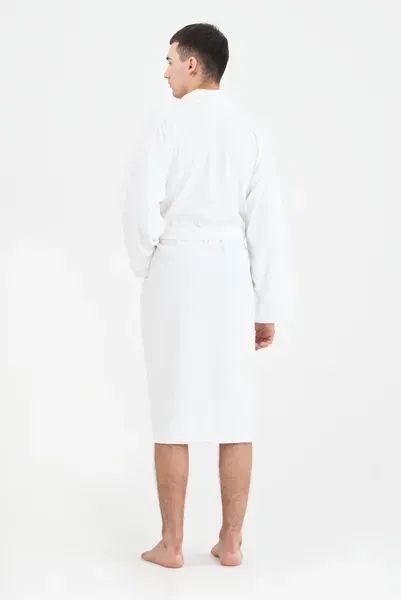 Халат махровый unisex Lotus Home - Basic Line white M svt-2000022189606 фото