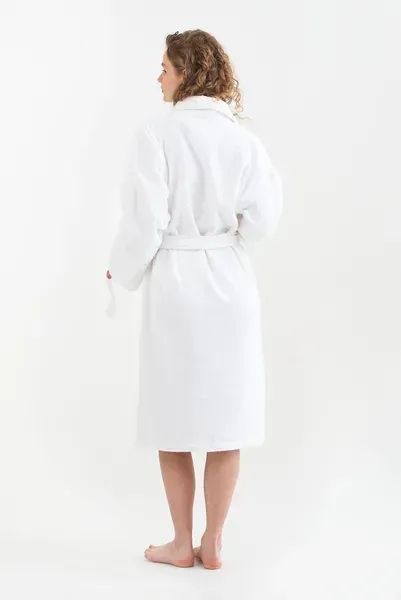 Халат махровый unisex Lotus Home - Basic Line white M svt-2000022189606 фото