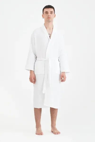 Халат Lotus Home - Waffle white XL svt-2000022330770 фото