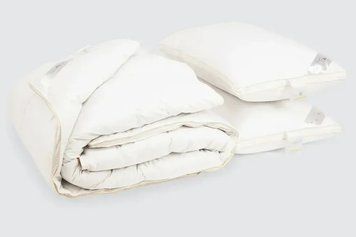 Подарунковий комплект Iglen білий пух Royal Series Iglen (зимовий) Полуторний 160x215 см 1400 г p_s_k_1602151WRS + 50701WRS фото