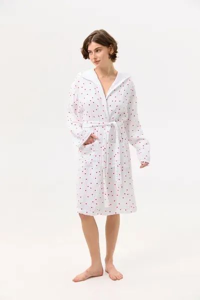 Халат Lotus Home - Molly Heart muslin S/M svt-2000022341431 фото