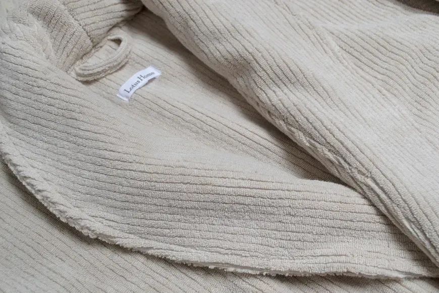 Халат unisex Lotus Home - Bold New beige махровий M svt-2000022347945 фото