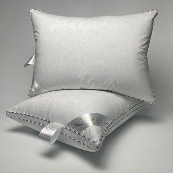 Подушка пухова Iglen 100% сірий пух Royal Series, 50x70 см, 850 г p_s_k_50701GRS фото
