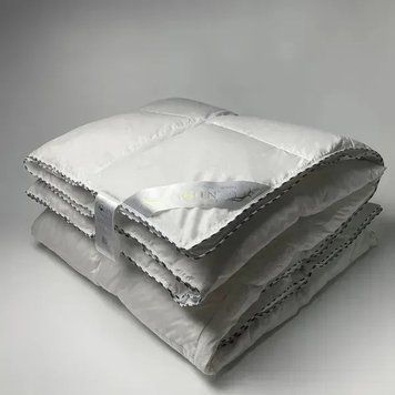 Пухова ковдра Iglen сірий пух Royal Series клімат-комфорт (зимова) Полуторний 160x215 см 1400 г p_s_k_16021510GRS фото